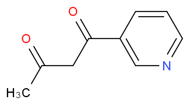 1-(pyridin-3-yl)butane-1,3-dione_分子结构_CAS_3594-37-4