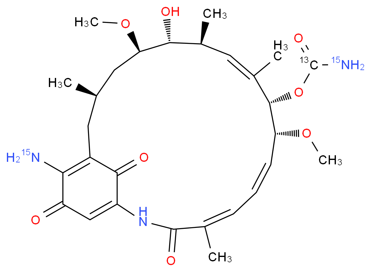 17-Amino Geldanamycin-13C,15N2_分子结构_CAS_)