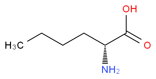 (2R)-2-aminohexanoic acid_分子结构_CAS_327-56-0