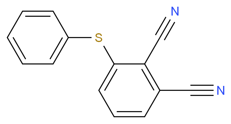 3-(Phenylthio)phthalonitrile_分子结构_CAS_51762-68-6)