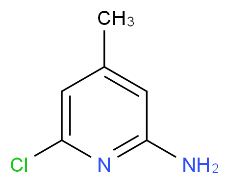 2-Amino-6-chloro-4-methylpyridine_分子结构_CAS_51564-92-2)