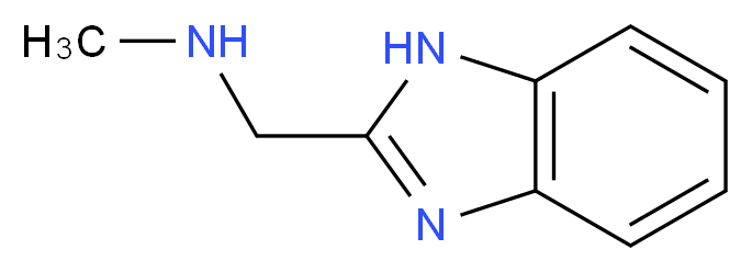 (1H-Benzoimidazol-2-ylmethyl)-methyl-amine_分子结构_CAS_)
