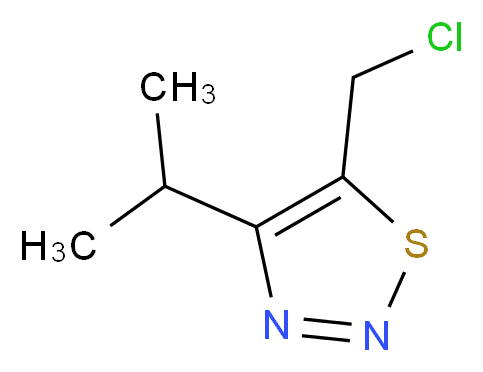 5-(Chloromethyl)-4-isopropyl-1,2,3-thiadiazole_分子结构_CAS_)