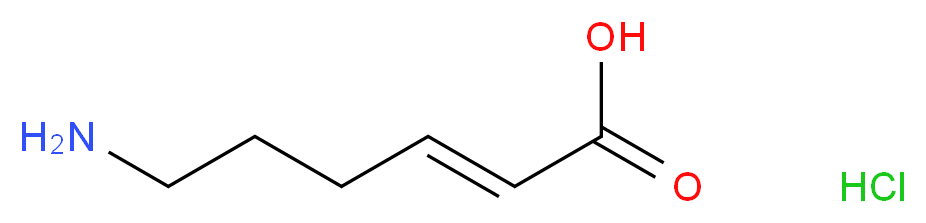 (E)-6-Amino-2-hexenoic Acid Hydrochloride_分子结构_CAS_19991-88-9)