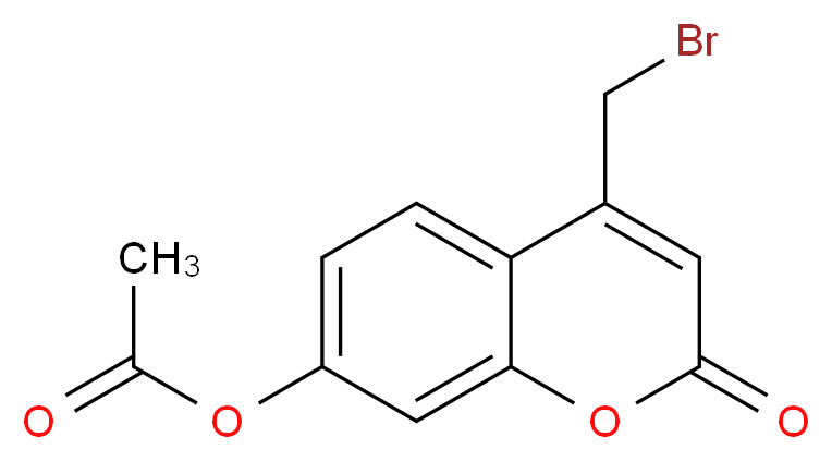 4-溴甲基-7-乙酸香豆素_分子结构_CAS_2747-04-8)