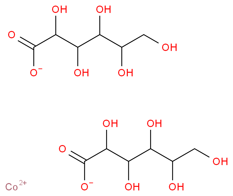 cobalt(2+) ion bis(2,3,4,5,6-pentahydroxyhexanoate)_分子结构_CAS_3791-65-9