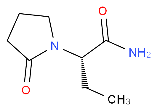 (2S)-2-(2-oxopyrrolidin-1-yl)butanamide_分子结构_CAS_102767-28-2