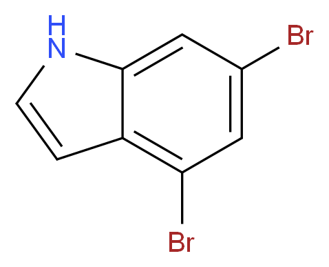 4,6-dibromo-1H-indole_分子结构_CAS_99910-50-6
