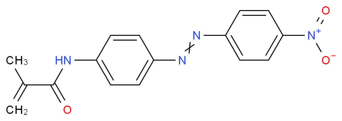 2-methyl-N-{4-[2-(4-nitrophenyl)diazen-1-yl]phenyl}prop-2-enamide_分子结构_CAS_58142-15-7