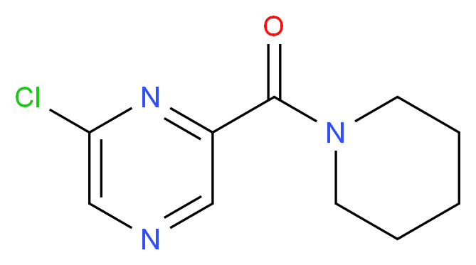 2-chloro-6-(piperidine-1-carbonyl)pyrazine_分子结构_CAS_33332-48-8