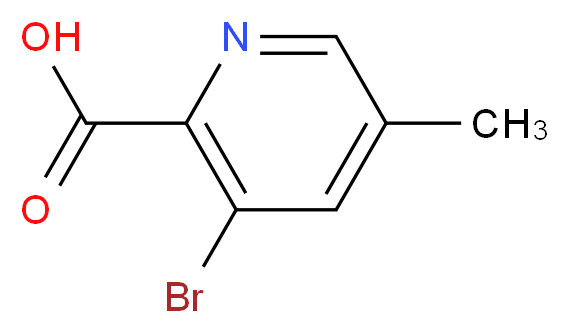 3-Bromo-5-methylpicolinic acid_分子结构_CAS_1211515-68-2)