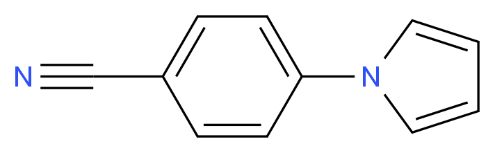 4-(1H-pyrrol-1-yl)benzonitrile_分子结构_CAS_23351-07-7