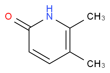 5,6-dimethyl-1,2-dihydropyridin-2-one_分子结构_CAS_27992-31-0