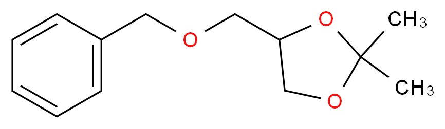 1-苯甲基-2,3-异亚丙基-rac-甘油_分子结构_CAS_15028-56-5)