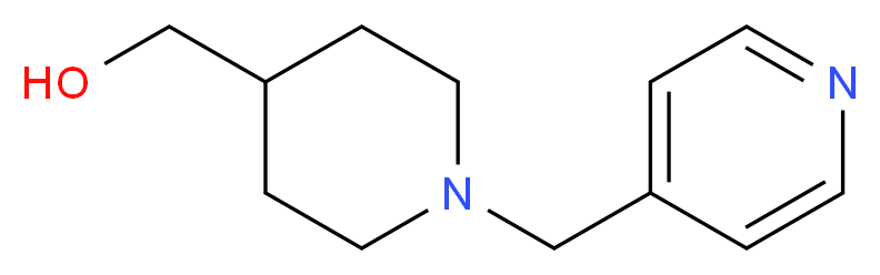 (1-(Pyridin-4-ylmethyl)piperidin-4-yl)methanol_分子结构_CAS_914349-22-7)