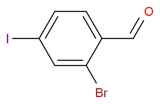 2-bromo-4-iodobenzaldehyde_分子结构_CAS_261903-03-1