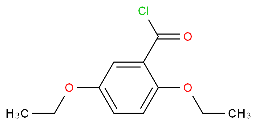 2,5-diethoxybenzoyl chloride_分子结构_CAS_870703-51-8