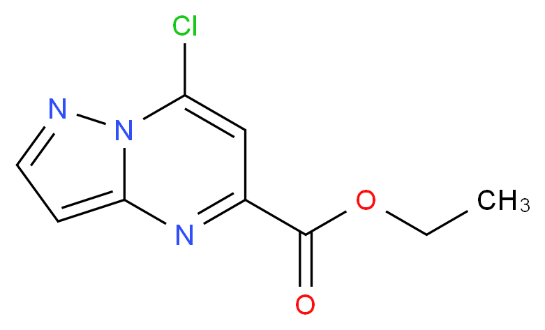 ethyl 7-chloropyrazolo[1,5-a]pyrimidine-5-carboxylate_分子结构_CAS_61098-37-1)