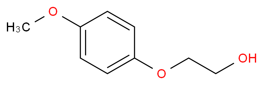 2-(4-methoxyphenoxy)ethan-1-ol_分子结构_CAS_5394-57-0