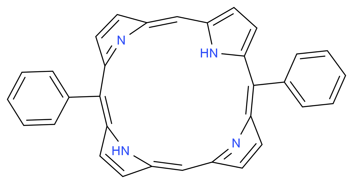 2,12-diphenyl-21,22,23,24-tetraazapentacyclo[16.2.1.1^{3,6}.1^{8,11}.1^{13,16}]tetracosa-1,3,5,7,9,11(23),12,14,16,18(21),19-undecaene_分子结构_CAS_22112-89-6