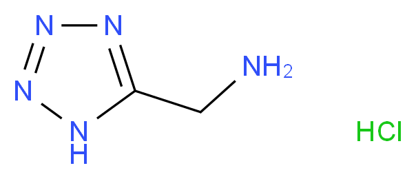 1H-1,2,3,4-tetrazol-5-ylmethanamine hydrochloride_分子结构_CAS_)