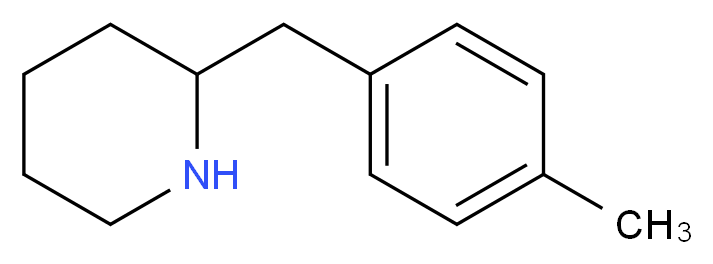 2-[(4-methylphenyl)methyl]piperidine_分子结构_CAS_63587-56-4