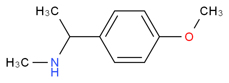 [1-(4-methoxyphenyl)ethyl](methyl)amine_分子结构_CAS_41684-13-3
