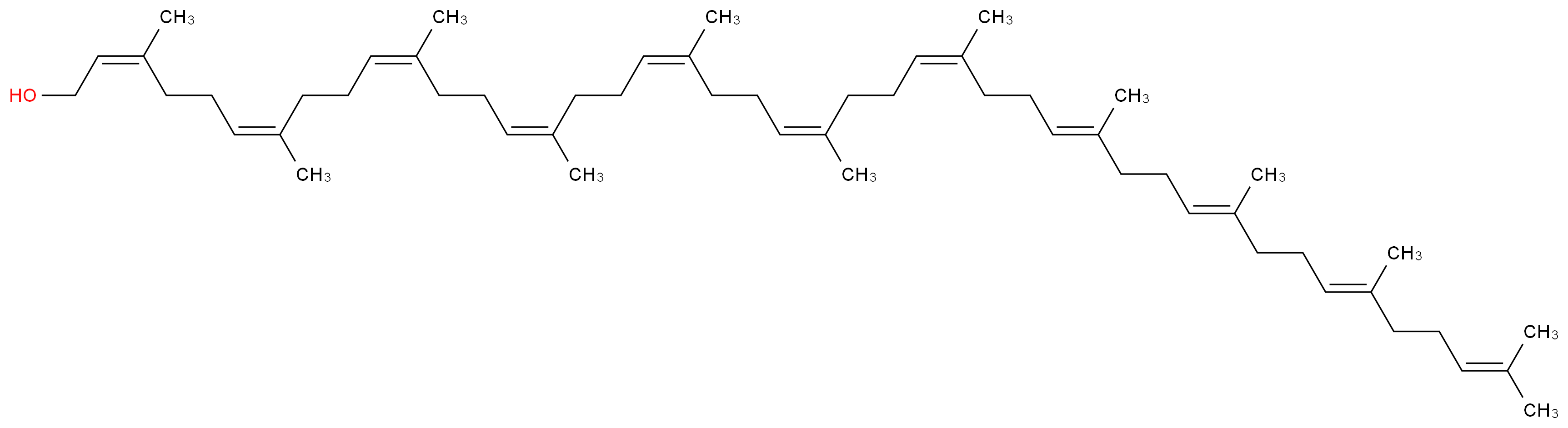 Ficaprenol 11_分子结构_CAS_26296-50-4)