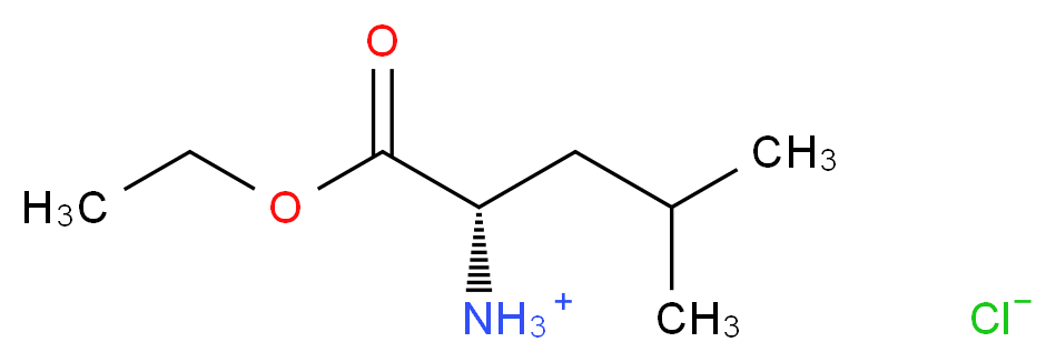 (2S)-1-ethoxy-4-methyl-1-oxopentan-2-aminium chloride_分子结构_CAS_2743-40-0