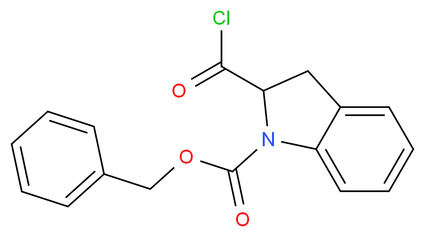 benzyl 2-(chlorocarbonyl)-1-indolinecarboxylate_分子结构_CAS_321309-39-1)