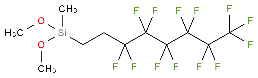 1H,1H,2H,2H-Perfluorooctylmethyldimethoxysilane 97%_分子结构_CAS_85857-17-6)