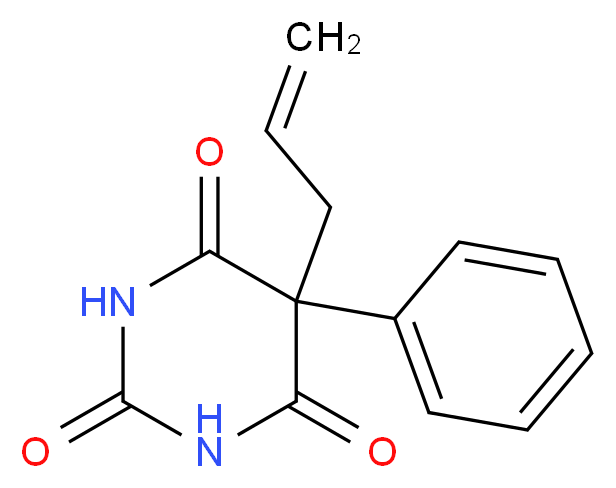 5-phenyl-5-(prop-2-en-1-yl)-1,3-diazinane-2,4,6-trione_分子结构_CAS_115-43-5