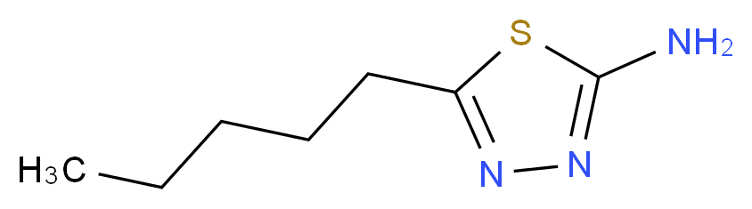 5-pentyl-1,3,4-thiadiazol-2-amine_分子结构_CAS_52057-90-6