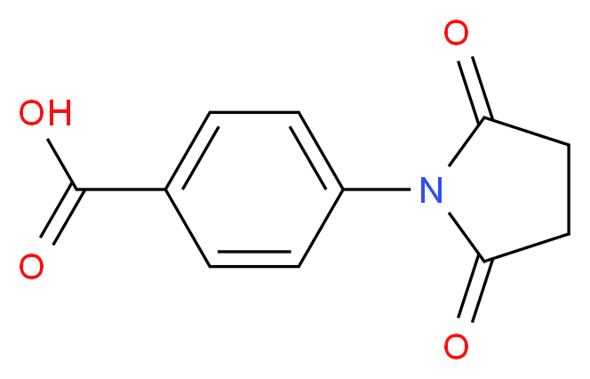 4-(2,5-dioxopyrrolidin-1-yl)benzoic acid_分子结构_CAS_)