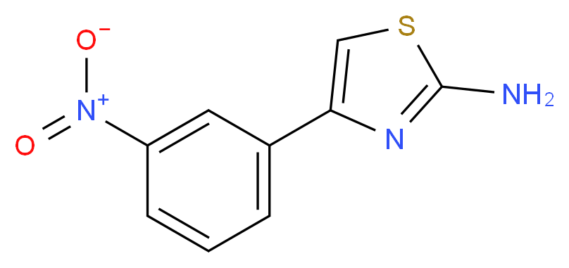 2-Amino-4-(3-nitrophenyl)-1,3-thiazole_分子结构_CAS_57493-24-0)