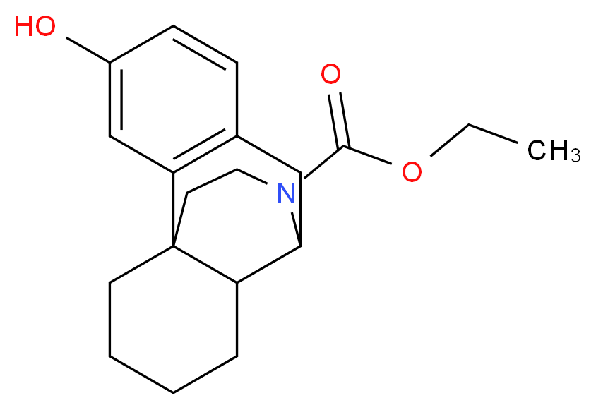 N-Desmethyl N-Ethoxycarbonyl Dextrorphan _分子结构_CAS_1079043-47-2)