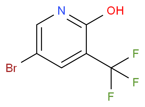 5-bromo-3-(trifluoromethyl)pyridin-2-ol_分子结构_CAS_76041-79-7