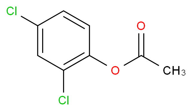 2,4-Dichlorophenyl acetate_分子结构_CAS_6431-97-5)