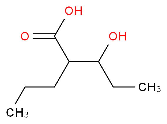 3-hydroxy-2-propylpentanoic acid_分子结构_CAS_58888-84-9