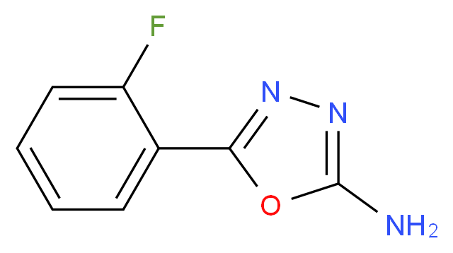 5-(2-fluorophenyl)-1,3,4-oxadiazol-2-amine_分子结构_CAS_312272-59-6