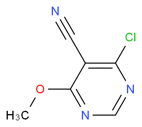 4-CHLORO-5-CYANO-6-METHOXYPYRIMIDINE_分子结构_CAS_425394-86-1)