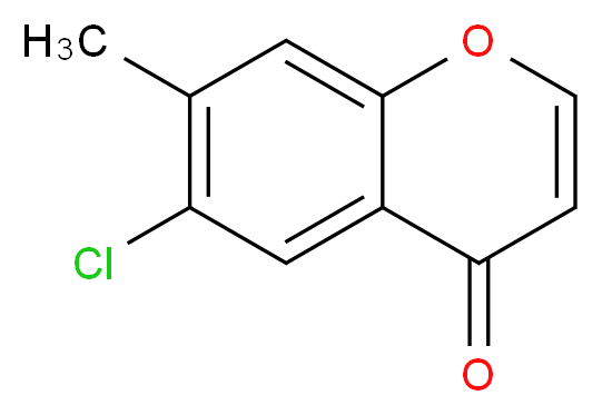 6-氯-7-甲基色酮_分子结构_CAS_67029-84-9)