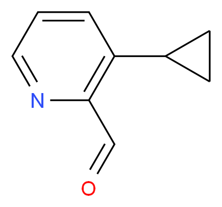 3-cyclopropylpyridine-2-carbaldehyde_分子结构_CAS_1256788-26-7