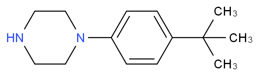 1-(4-tert-butylphenyl)piperazine_分子结构_CAS_)