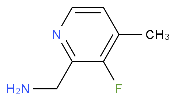(3-fluoro-4-methylpyridin-2-yl)methanamine_分子结构_CAS_756807-57-5