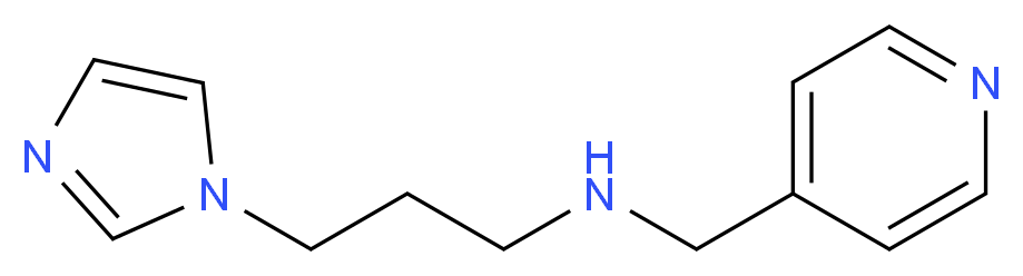 [3-(1H-imidazol-1-yl)propyl](pyridin-4-ylmethyl)amine_分子结构_CAS_279236-32-7