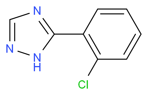 5-(2-chlorophenyl)-1H-1,2,4-triazole_分子结构_CAS_56015-92-0)