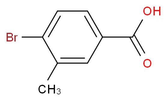 4-Bromo-3-methylbenzoic acid_分子结构_CAS_7697-28-1)