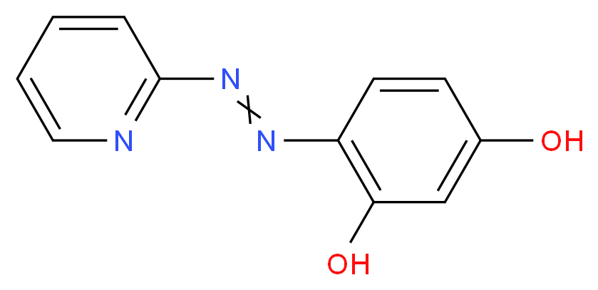 4-[(E)-2-(pyridin-2-yl)diazen-1-yl]benzene-1,3-diol_分子结构_CAS_1141-59-9