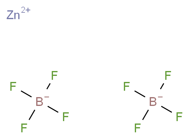 zinc(2+) ion bis(tetrafluoroboranuide)_分子结构_CAS_27860-83-9